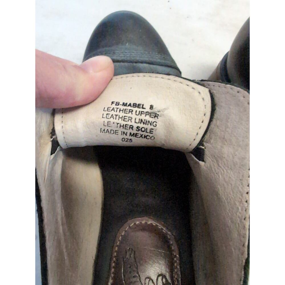 Freebird Mabel Black Leather Distressed Oxford Shoes 8 Kurt Cobain Hipster 70s - Picture 10 of 16